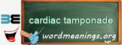 WordMeaning blackboard for cardiac tamponade